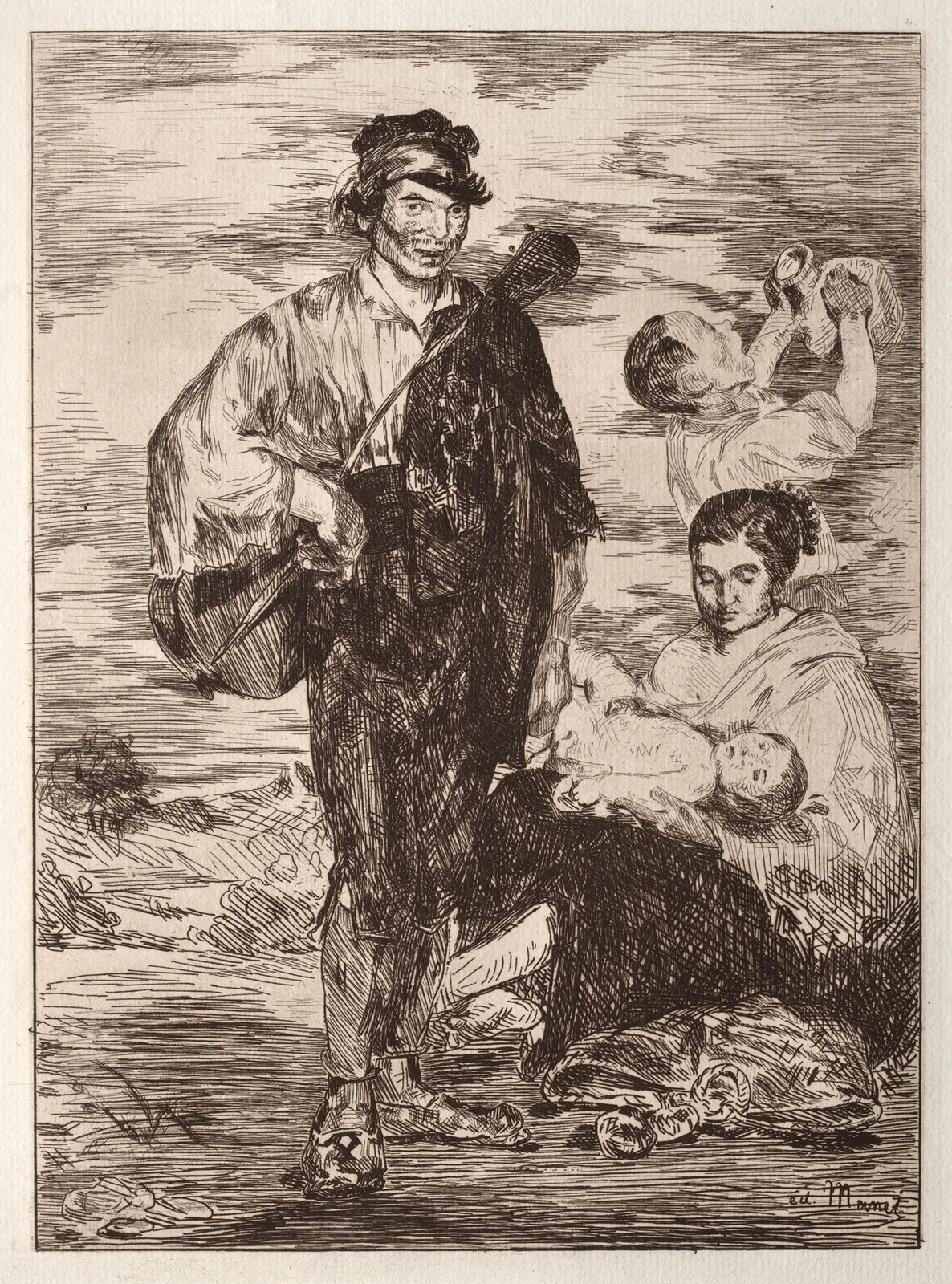 Les Gitanos av Édouard Manet