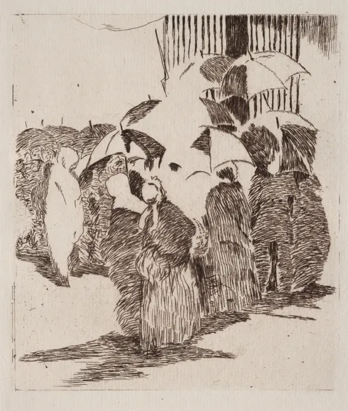 Line in Front of the Butcher Shop, 1870 – nr 1 av Édouard Manet