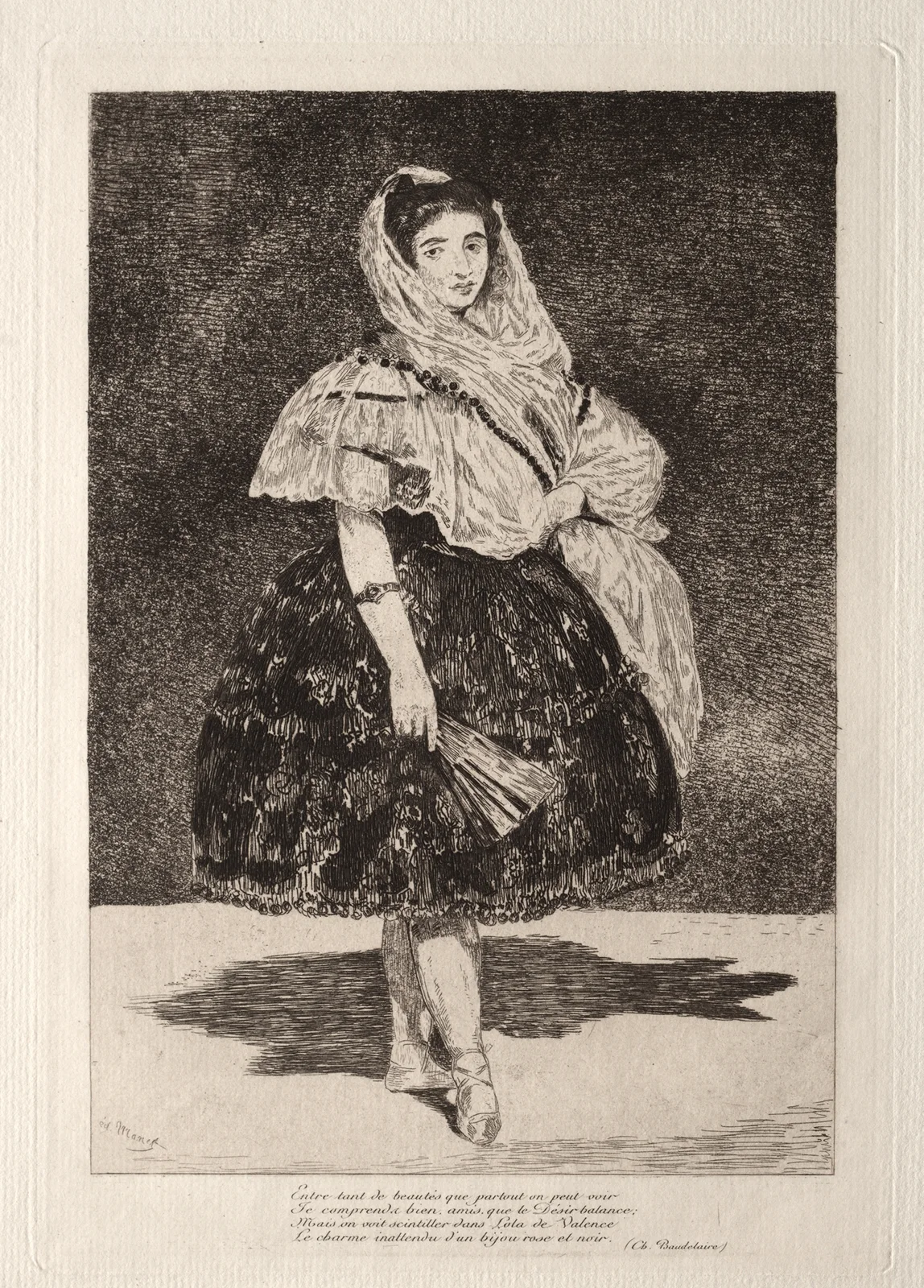 Lola de Valence, 1862 av Édouard Manet