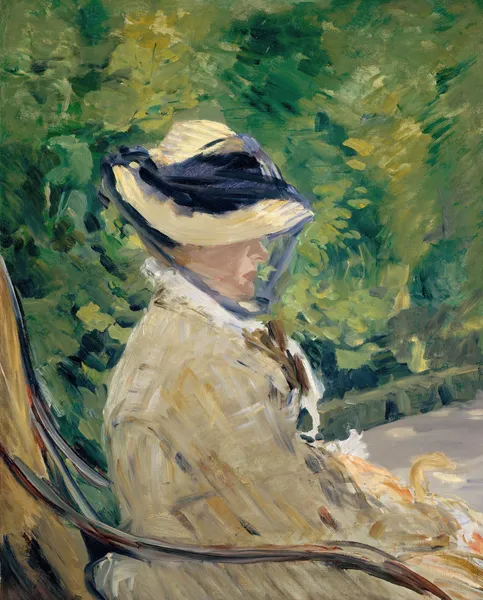 Madame Manet (Suzanne Leenhoff, 1829–1906) at Bellevue av Édouard Manet