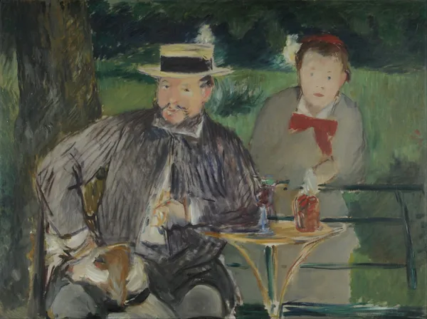 Portrait D’ernest Hoschedé Et Sa Fille Marthe av Édouard Manet