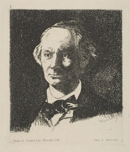 Portrait of Charles Baudelaire av Édouard Manet
