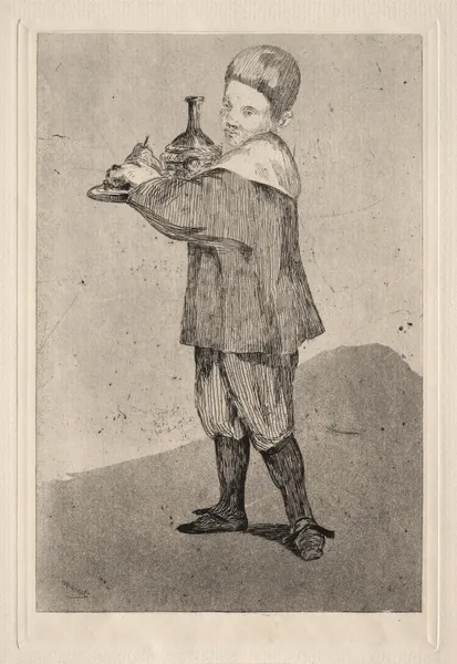 The Boy Carrying a Tray av Édouard Manet