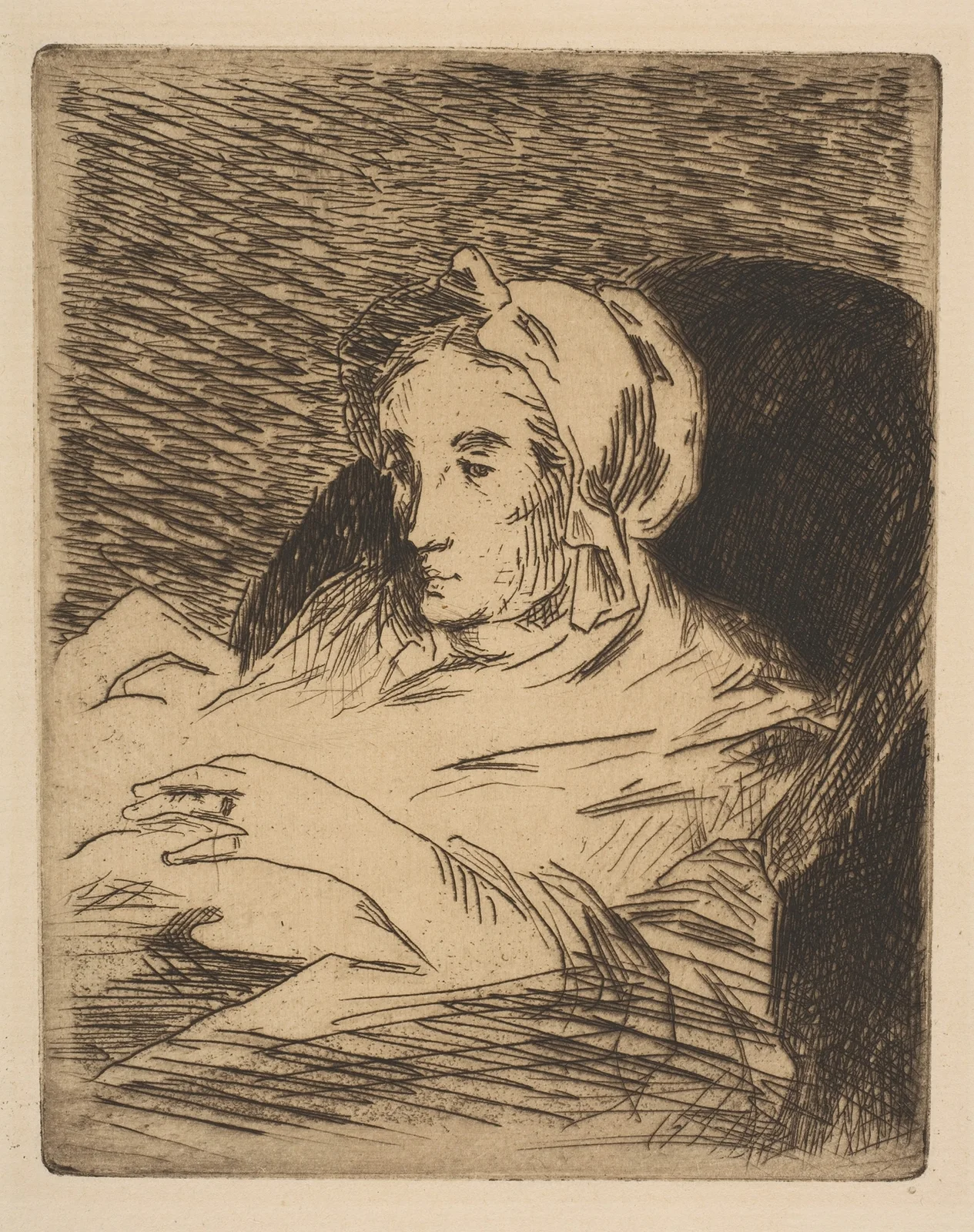 The Convalescent (Suzanne Manet) av Édouard Manet