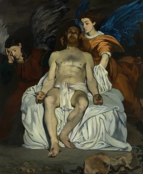 The Dead Christ with Angels av Édouard Manet