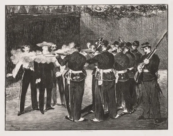 The Execution of Emperor Maximilian av Édouard Manet
