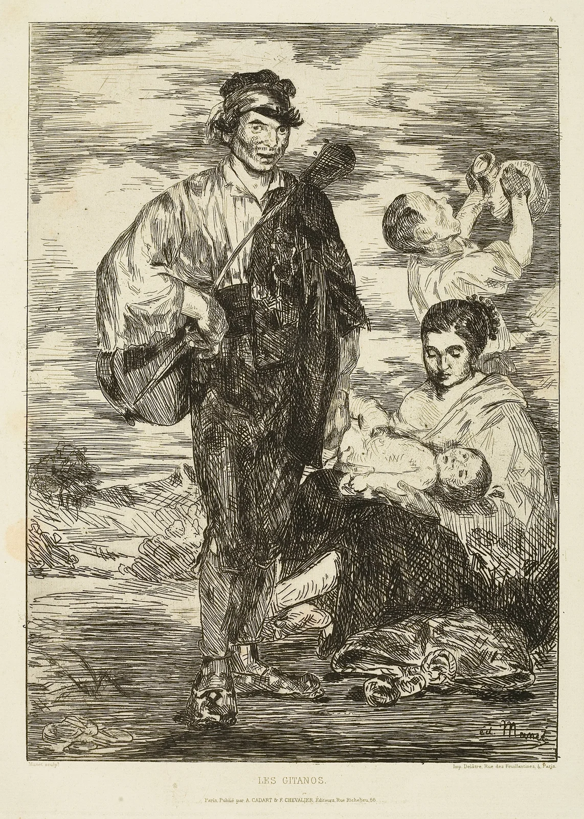 The Gypsies av Édouard Manet