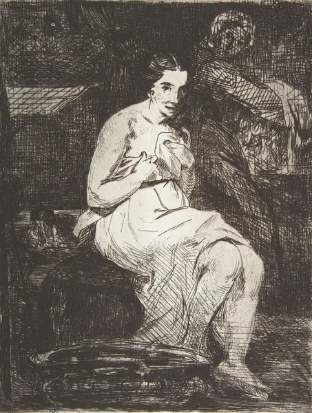 The Toilette av Édouard Manet