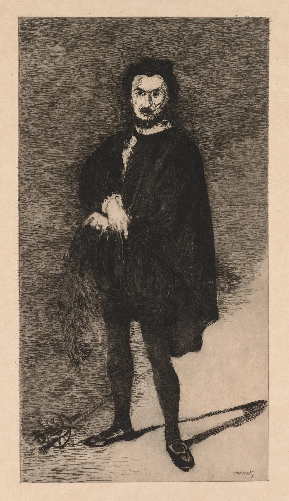 The Tragic Actor av Édouard Manet