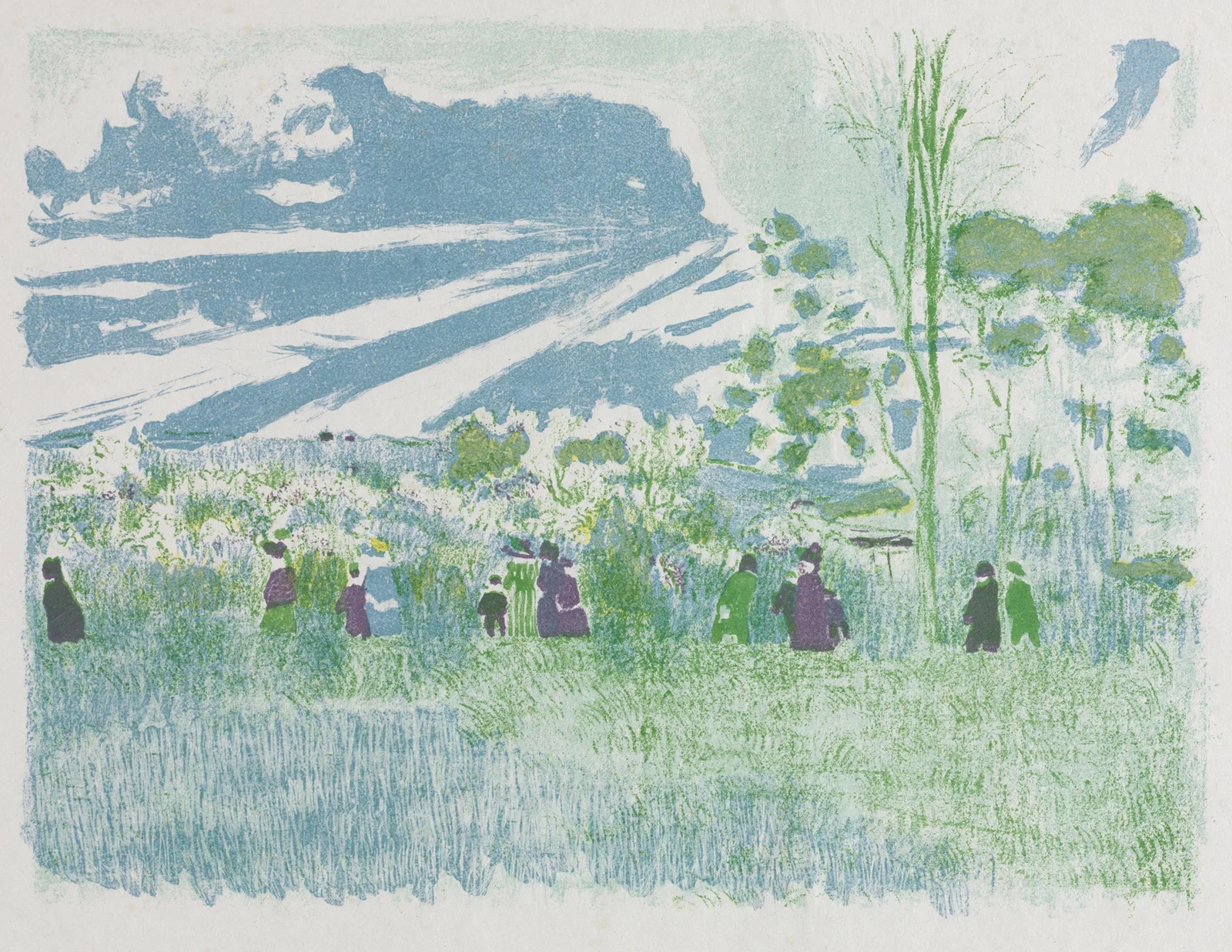Across the Fields av Édouard Vuillard