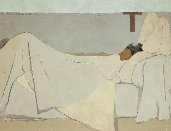 Au lit In Bed 1891 av Édouard Vuillard