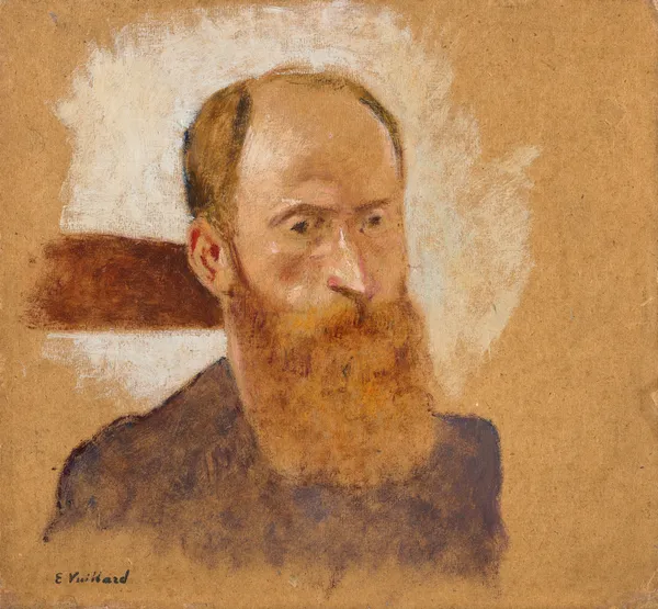 Autoportrait à Villeneuve-sur-Yonne av Édouard Vuillard