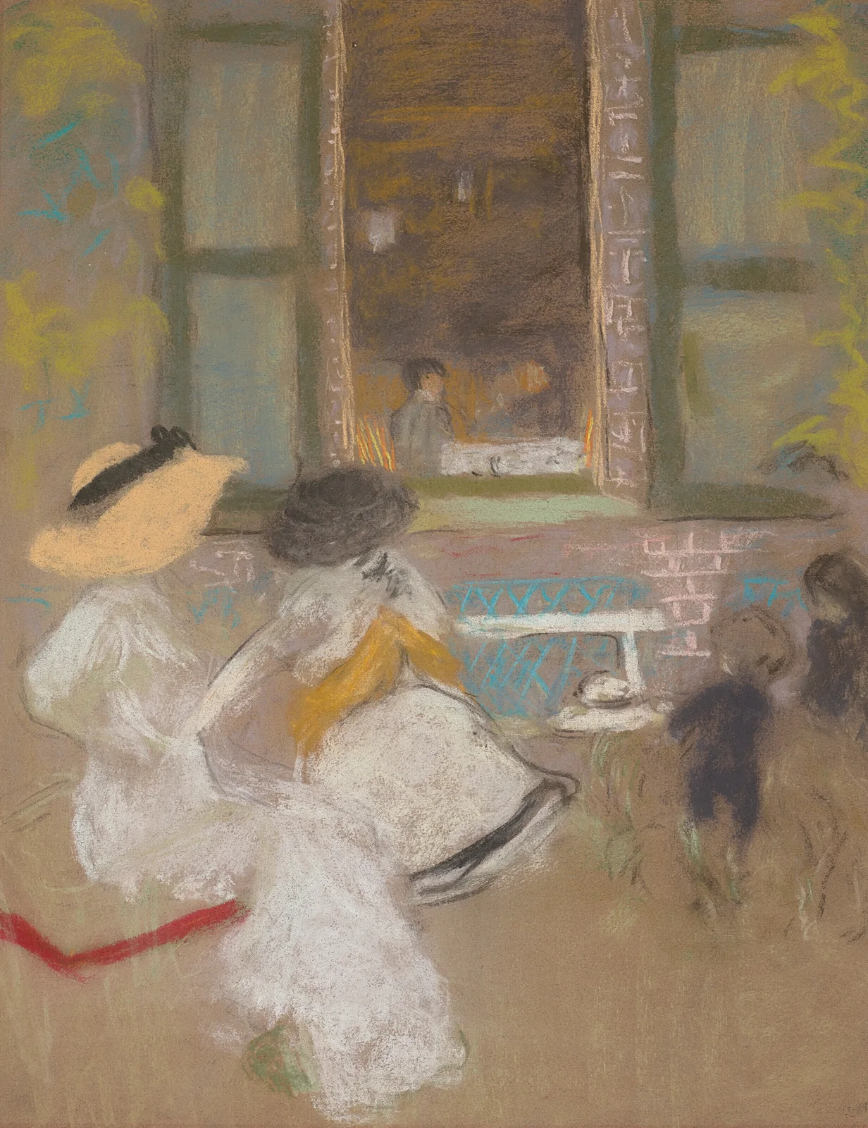 Devant Les Pavillons av Édouard Vuillard