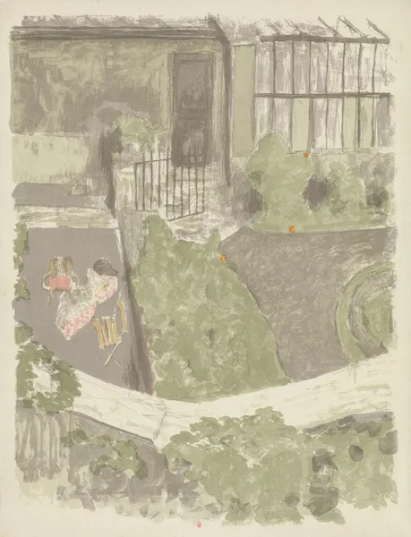 Le jardin devant l’atelier, 1901 av Édouard Vuillard