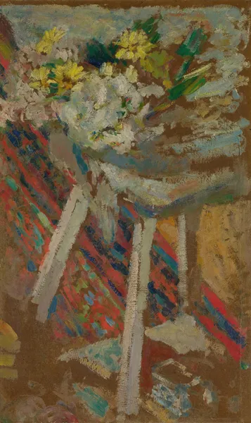 Flowers On A Stool av Édouard Vuillard