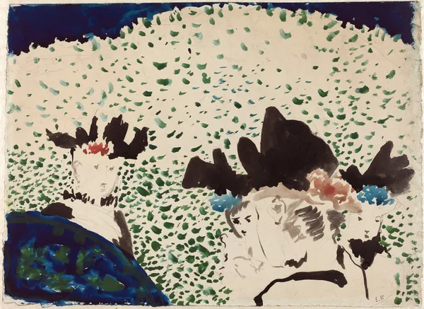 Four Ladies with Fancy Hats av Édouard Vuillard
