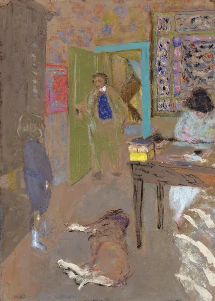 Interior at Saint-Jacut av Édouard Vuillard