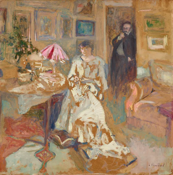 Jos Hessel et sa femme, rue de Rivoli av Édouard Vuillard