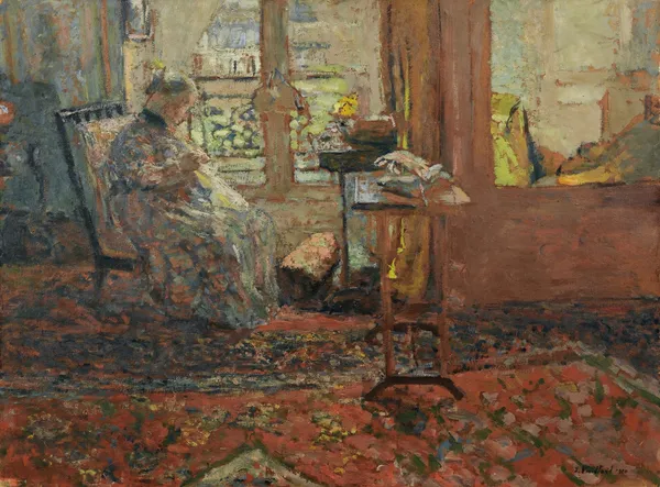 La Couseuse Devant La Fenêtre av Édouard Vuillard