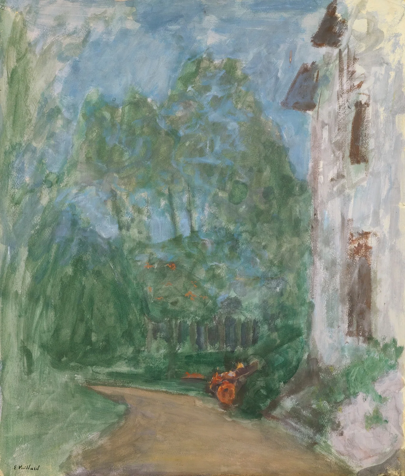 Le Chemin Devant La Maison av Édouard Vuillard