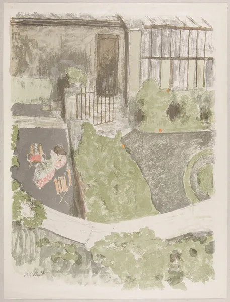 Le Jardin devant l’Atelier, 1899 av Édouard Vuillard