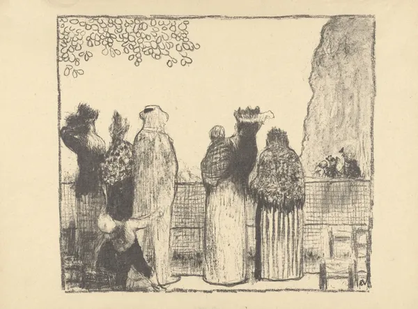 Les Tuileries av Édouard Vuillard
