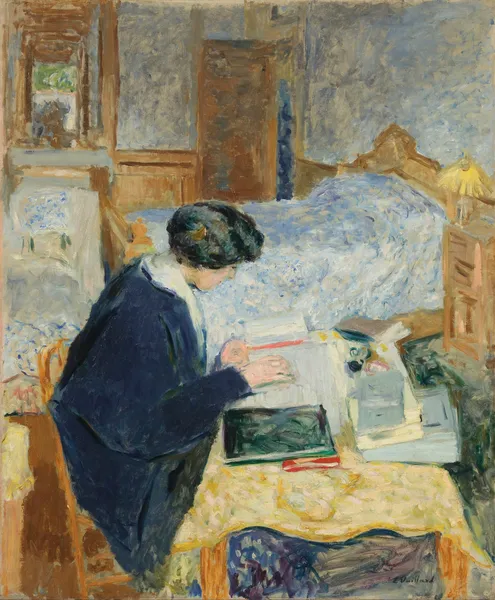 Lucy Hessel Reading (Lucy Hessel lisant) av Édouard Vuillard