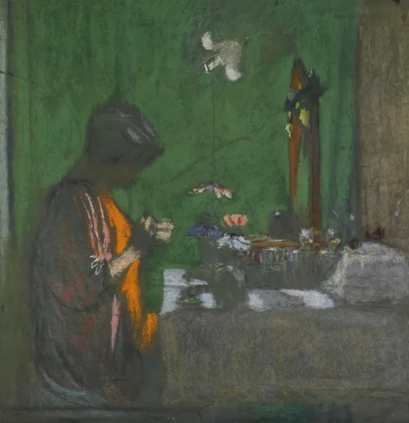 Madame Hessel À Son Cabinet De Toilette av Édouard Vuillard