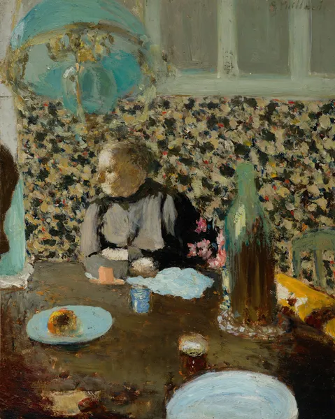Madame Vuillard sous la suspension verte av Édouard Vuillard