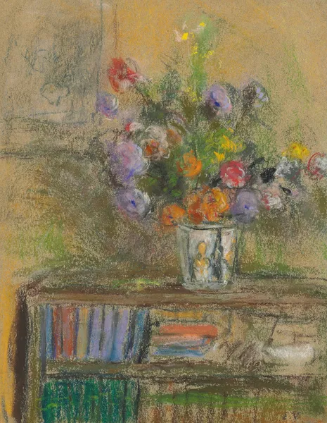 Nature morte au vase de fleurs av Édouard Vuillard