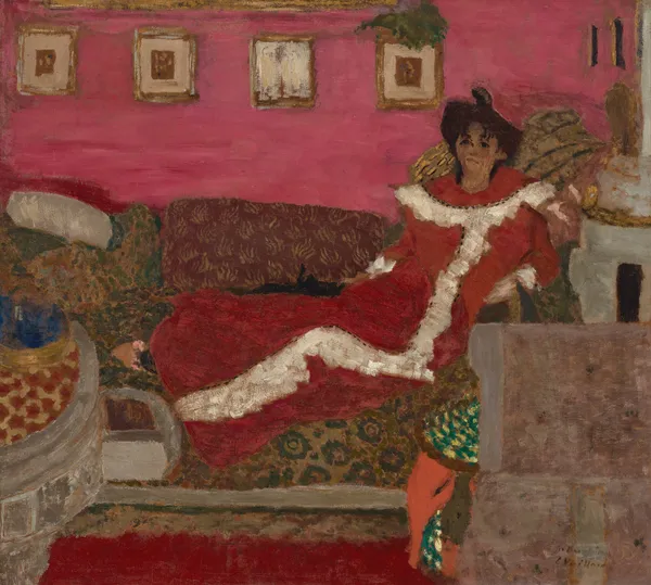 Portrait de Madame Delierre, dit Symphonie en rouge av Édouard Vuillard