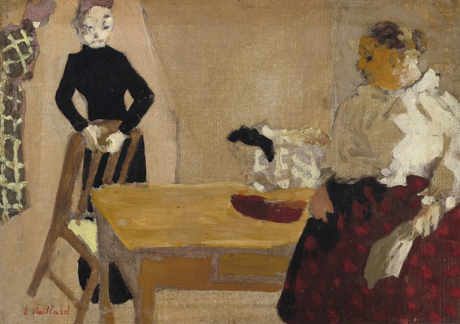 The Conversation av Édouard Vuillard