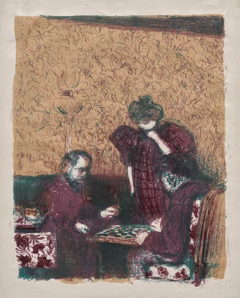 The Game of Checkers av Édouard Vuillard