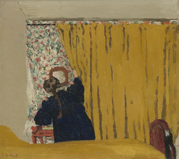 The Yellow Curtain av Édouard Vuillard