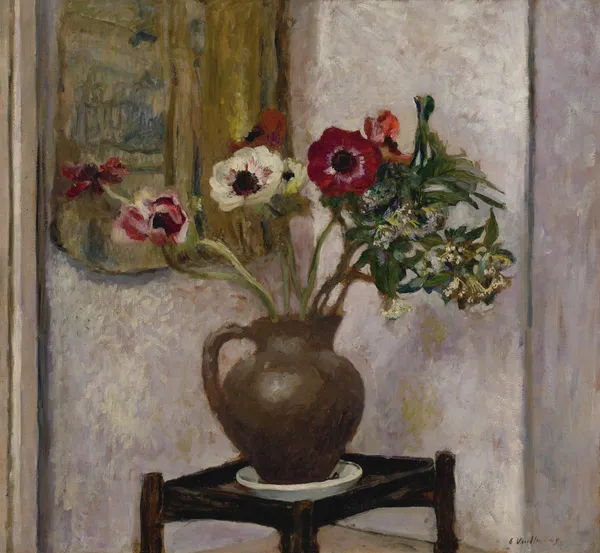 Vase d’anémones av Édouard Vuillard