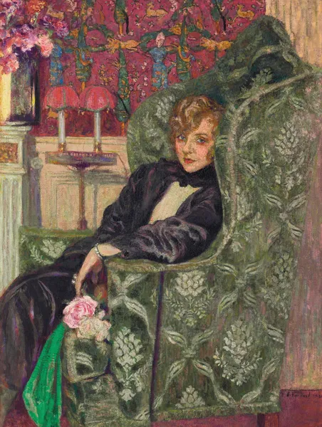 Yvonne Printemps au fauteuil av Édouard Vuillard