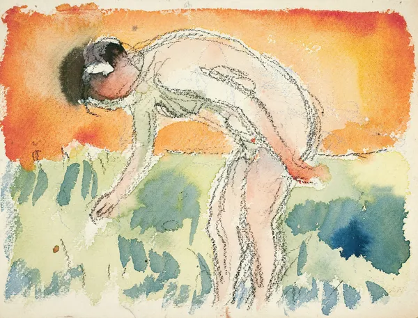 Akt som bøyer seg av Edvard Munch