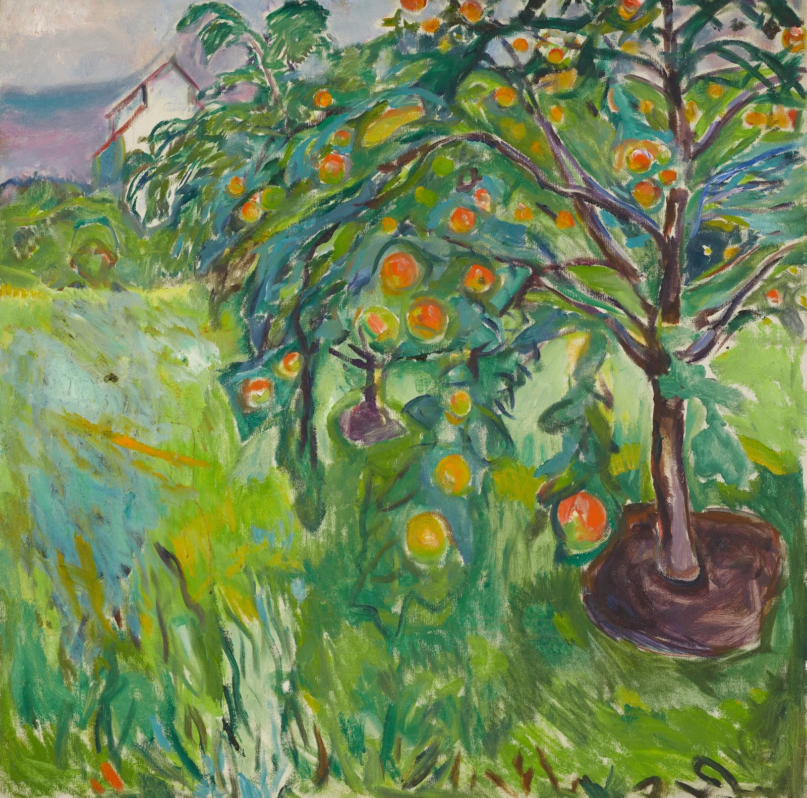 Apple Tree By The Studio av Edvard Munch