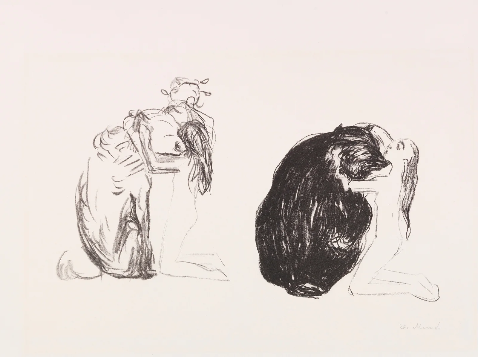 Bjørnen (Der Bär) av Edvard Munch