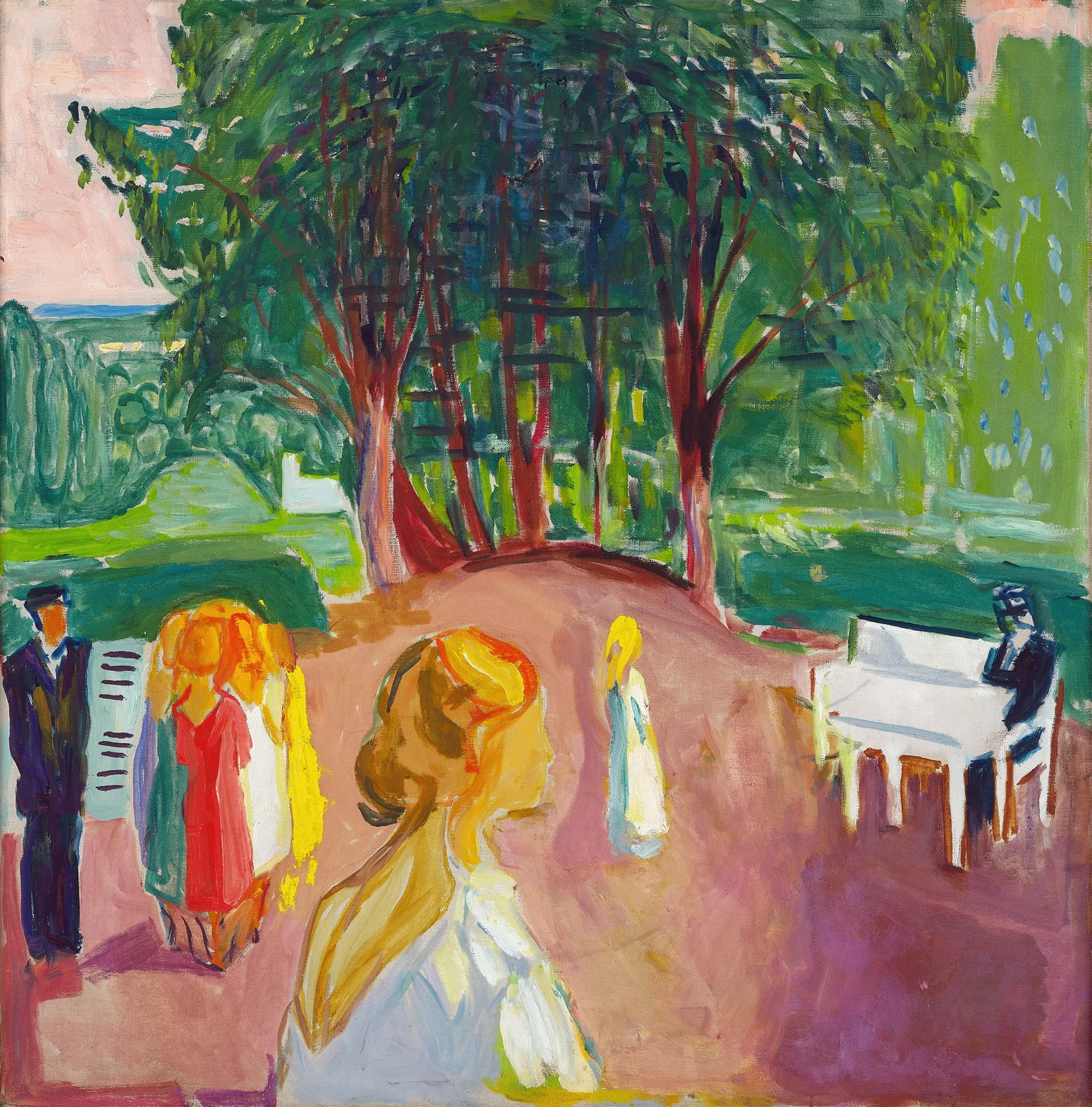 Flirting in the Park av Edvard Munch