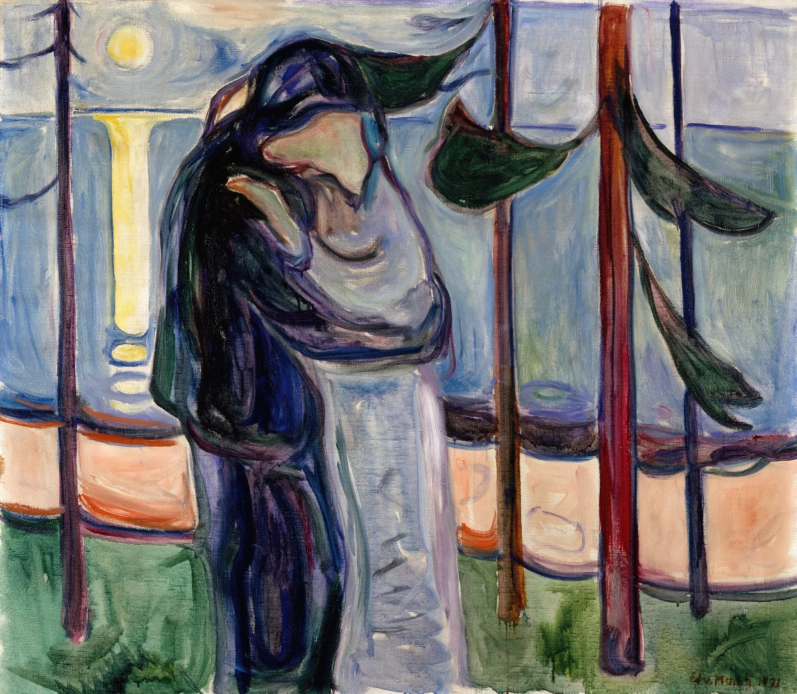Kiss on the Beach av Edvard Munch