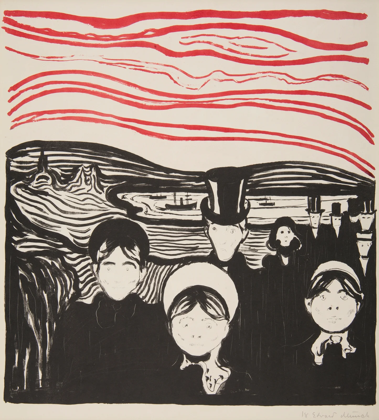 Le Soir – Angst av Edvard Munch