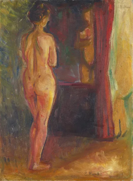 Nude in Front of the Mirror av Edvard Munch