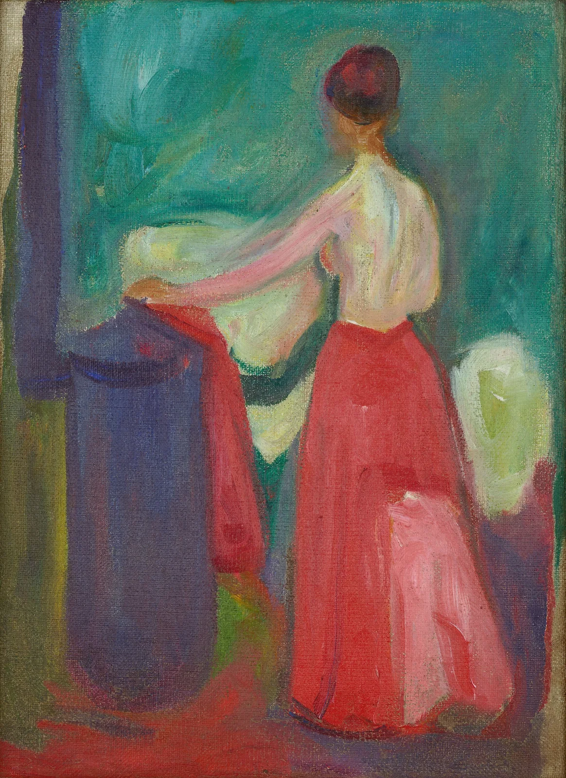 Nude with Red Skirt av Edvard Munch