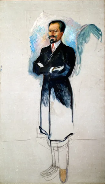Portrait of Ernest Thiel (Study), 1907 – nr 1 av Edvard Munch