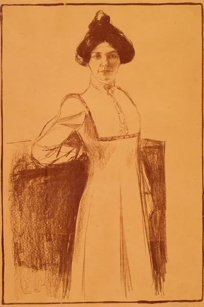 Portrait of Märta Sandal av Edvard Munch
