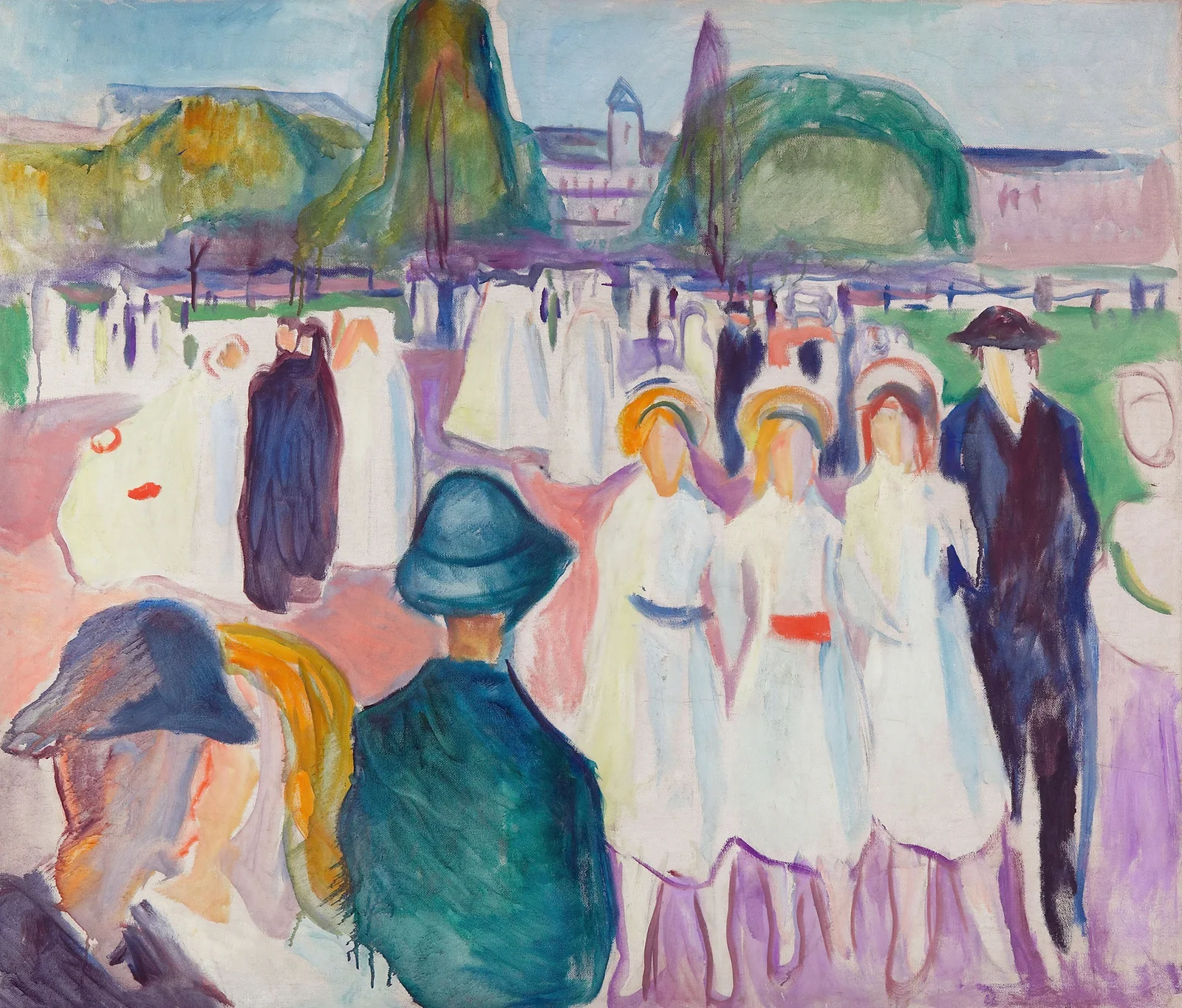 Promenade in Spring av Edvard Munch