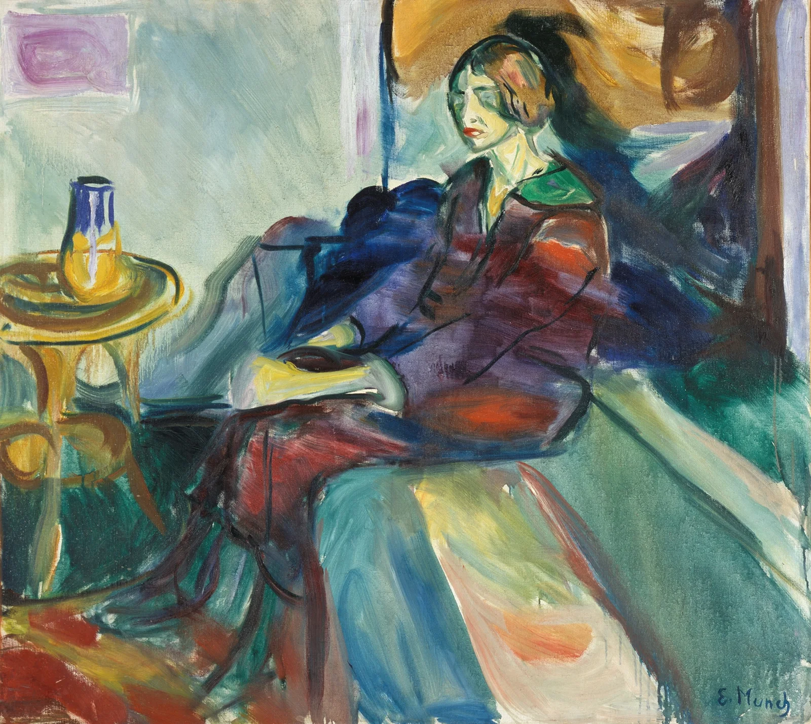 Seated Model on the Couch II av Edvard Munch