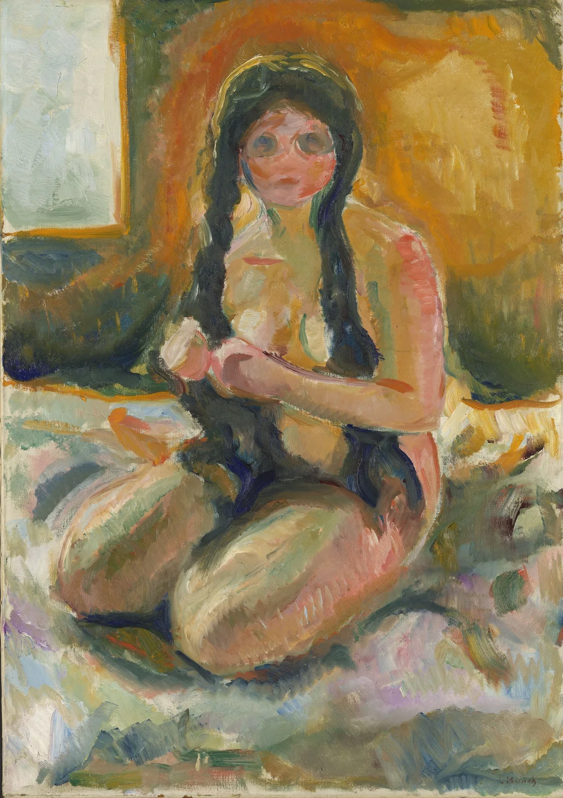 Seated Nude av Edvard Munch