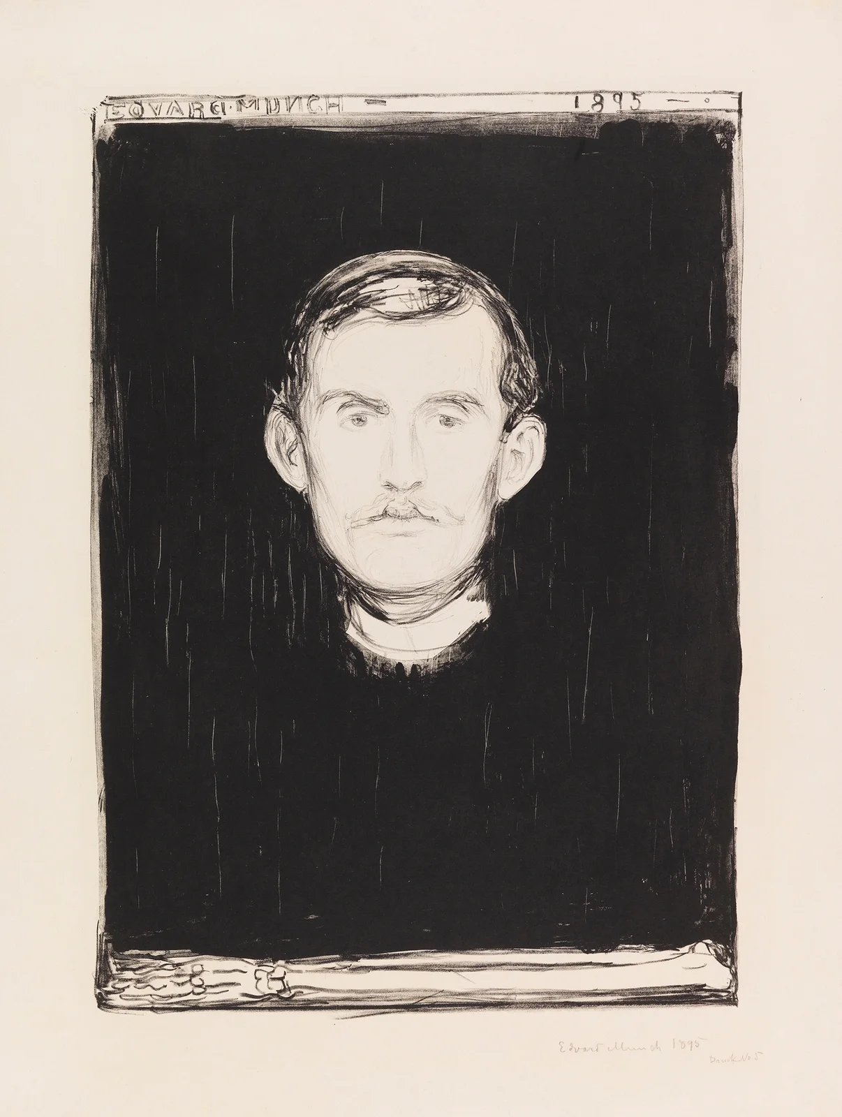 Selbstbildnis av Edvard Munch